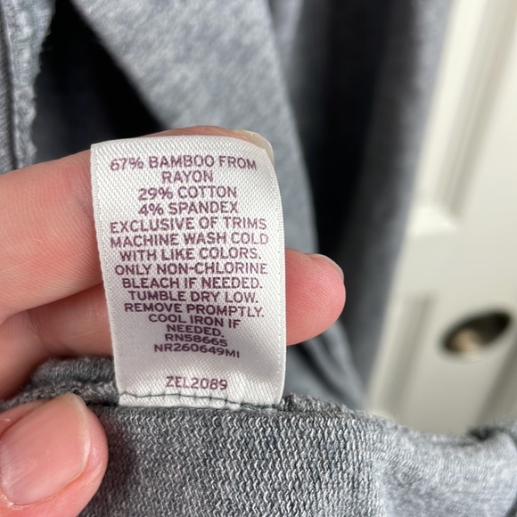 Zella gray asymmetrical hooded sweatshirt size small - Picture 9 of 9